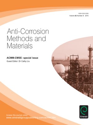 cover image of Anti-Corrosion Methods and Materials, Volume 62, Issue 3